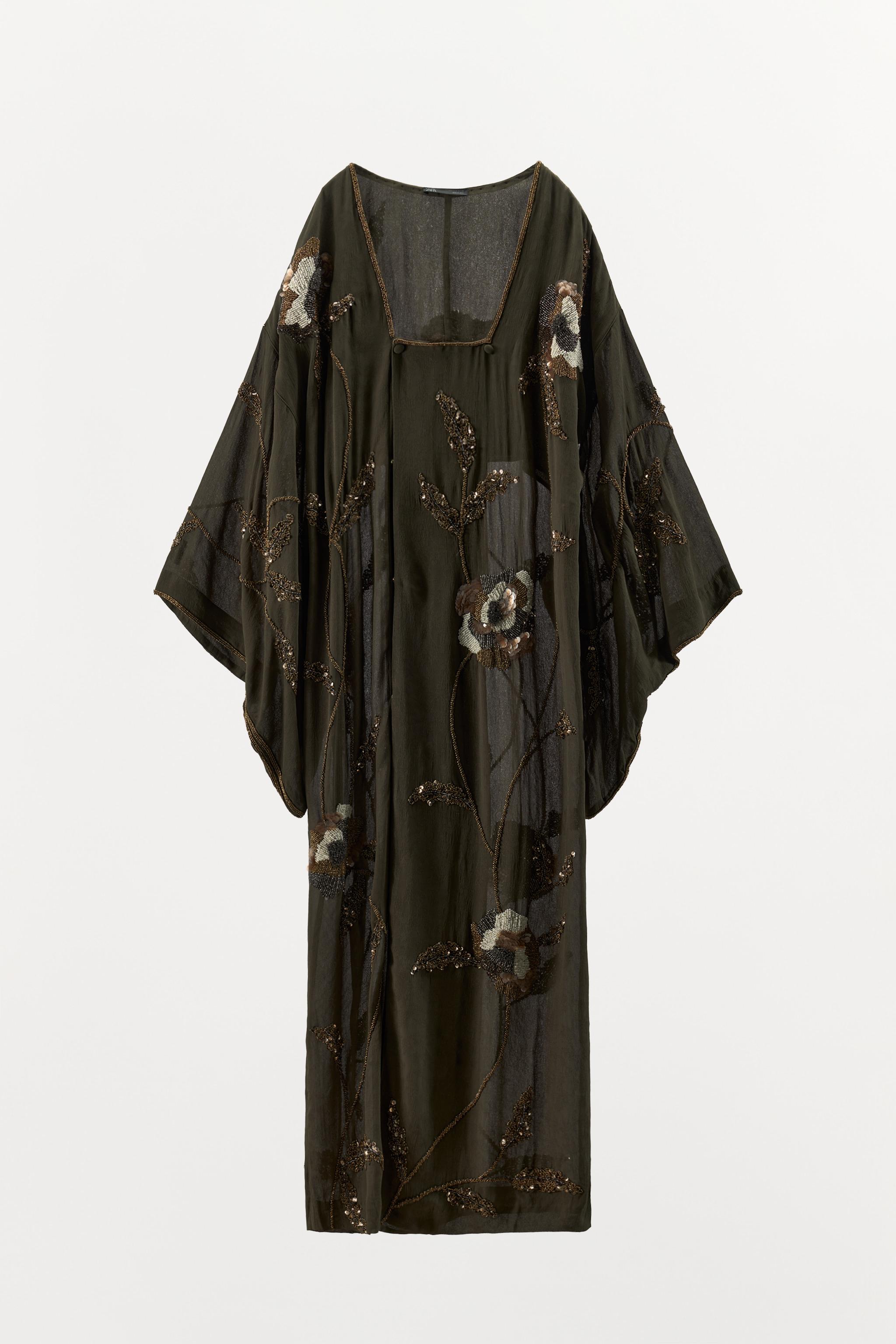 LIMITED EDITION JACQUARD EMBROIDERED DRESS WITH BEADING